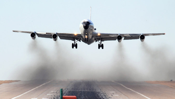 Máy bay trinh sát WC-35 của Mỹ. Ảnh minh họa: The Aviationist