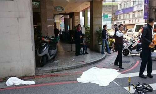 Hiện trường vụ án bé gái 4 tuổi bị cắt cổ ở Đài Loan. Ảnh: news.163.com