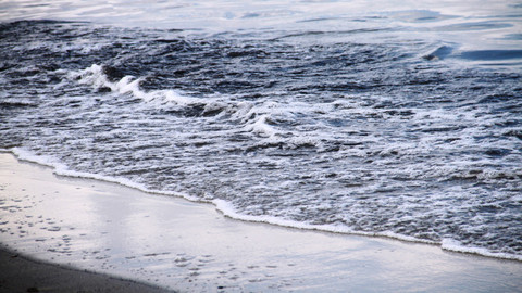 Đà Nẵng: Nước biển đổi màu đen ngòm sau Tết Nguyên đán