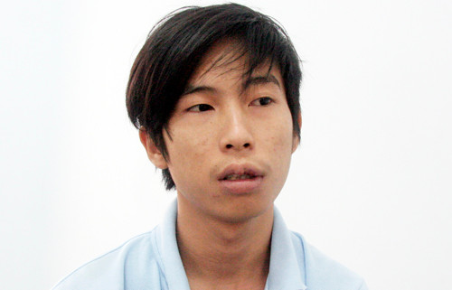 Công bị cảnh sát bắt giữ. Ảnh: Xuân Ngọc