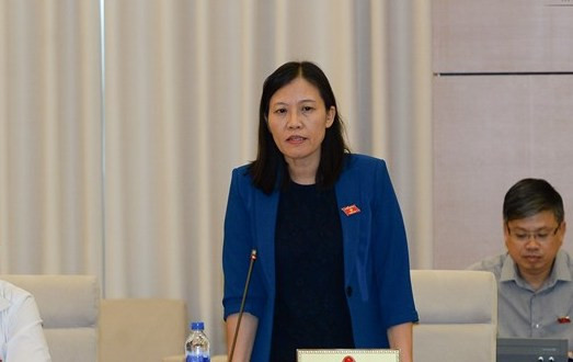 Chủ nhiệm Uỷ ban Tư pháp Lê Thị Nga (ảnh Như Ý)