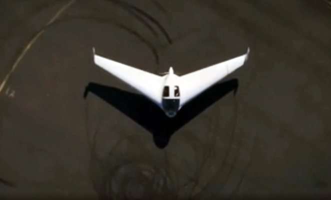 Máy bay không đuôi trình diễn tại Đức