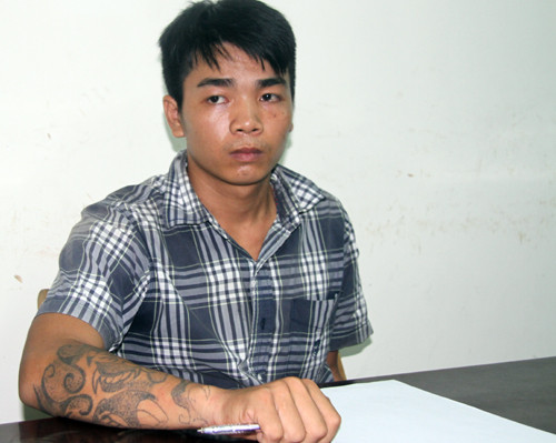 Khôi, một trong bốn nghi can gây ra vụ cướp. Ảnh: Xuân Ngọc