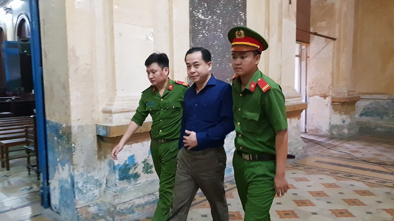 Bị cáo Vũ "nhôm" trong phiên tòa