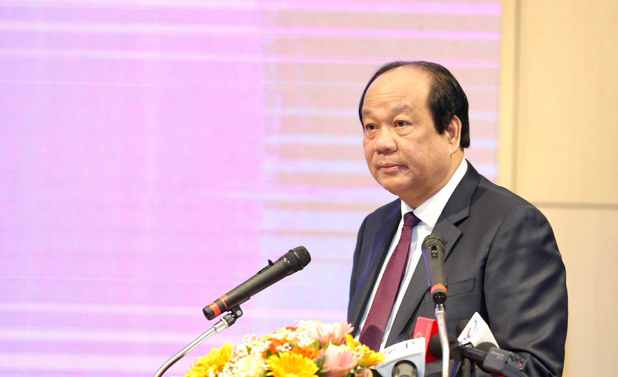 Bộ trưởng, Chủ nhiệm VPCP Mai Tiến Dũng phát biểu tại hội thảo