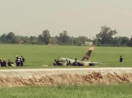 Máy bay gặp nạn L39 mang số hiệu 8705 (ảnh: LTPB)