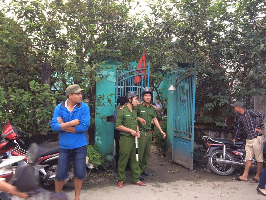 Hiện trường nơi xảy ra vụ việc.