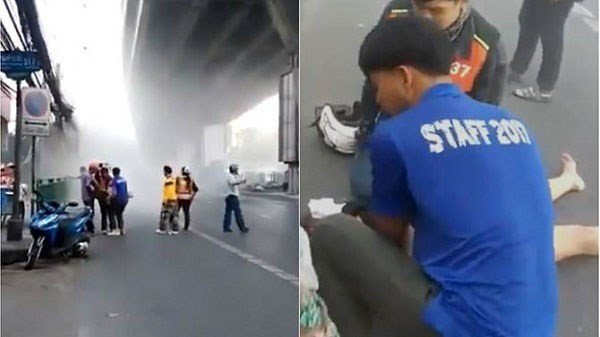 Sập nhà 4 tầng ngay giữa trung tâm thủ đô Bangkok