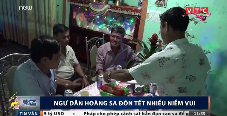 Ngư dân Hoàng Sa đón Tết nhiều niềm vui