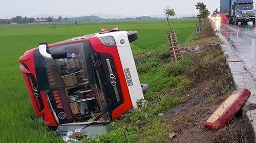 Hiện trường vụ tai nạn.