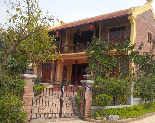 Lãnh đạo Ba Vì cho biết đã có 55 căn nhà vườn hoàn thành. Ảnh: T. Hải.