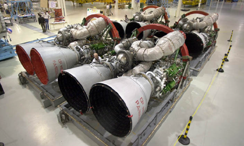 Động cơ tên lửa RD-180. Ảnh: ULA/NASA