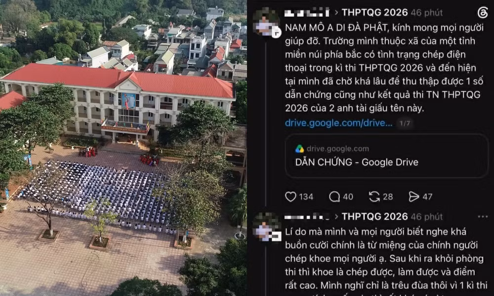 Sở GD&ĐT Phú Thọ lên tiếng về nghi vấn thí sinh gian lận thi tốt nghiệp THPT 2026