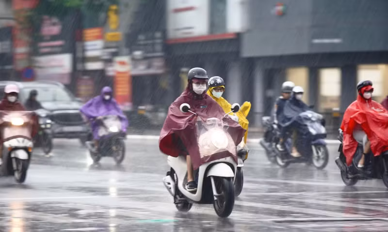 Miền Bắc sắp đón mưa to