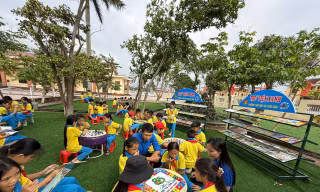 Thiếu nhi Hà Tĩnh sôi nổi thực hiện công trình măng non 