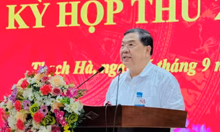 Phó Thủ tướng Thường trực Chính phủ Phạm Gia Túc tiếp xúc cử tri tại Hà Tĩnh