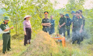 Xác minh ngôi mộ nghi của liệt sĩ được chôn cất hơn nửa thế kỷ trước