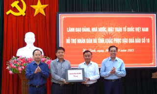 Lãnh đạo T.Ư thăm hỏi, hỗ trợ Hà Tĩnh khắc phục hậu quả bão số 10