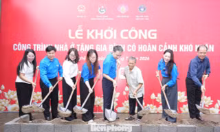 Bí thư T.Ư Đoàn khởi công nhà tình nghĩa cho cựu chiến binh khó khăn