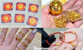  Vàng mini, vàng hạt đậu gây sốt ngày Vía Thần tài 