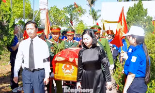 Quảng Trị truy điệu, an táng 30 hài cốt liệt sĩ vừa được quy tập