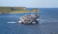 Tàu sân bay USS Theodore Roosevelt của Mỹ. (Ảnh: Reuters)