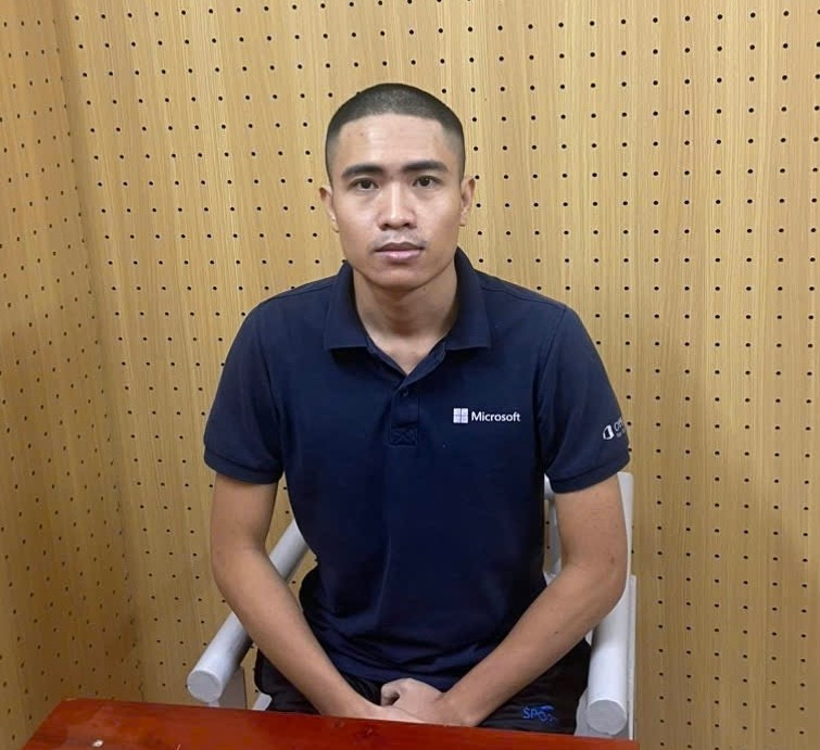 Đối tượng Trần Thế Khoa bị bắt giữ. 68fc6925be6d6.jpg