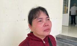 Người phụ nữ khiếm thị bật khóc khi nhận hỗ trợ từ kiều bào Séc sau lũ lụt