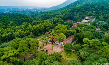 Toàn cảnh khu di tích Côn Sơn (Hải Phòng), một trong những di tích, thắng cảnh trong Quần thể Di sản Yên Tử - Vĩnh Nghiêm - Côn Sơn, Kiếp Bạc.
