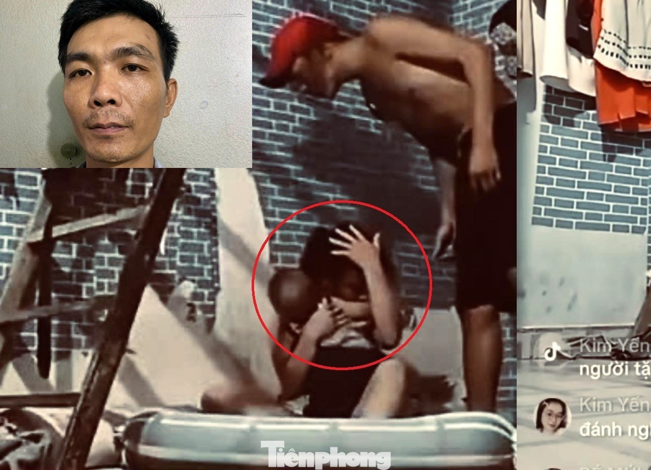 Đối tượng Trần Văn Trung (ảnh nhỏ) và cảnh đánh người tp-tphcm-0.jpg