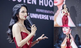 Dàn sao Việt chúc mừng Hương Giang trong hành trình mới tại Miss Universe 2025