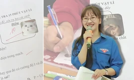 Clip cô giáo Gen Z cho học sinh "cào tem trúng điểm" thu hút hơn 11 triệu view