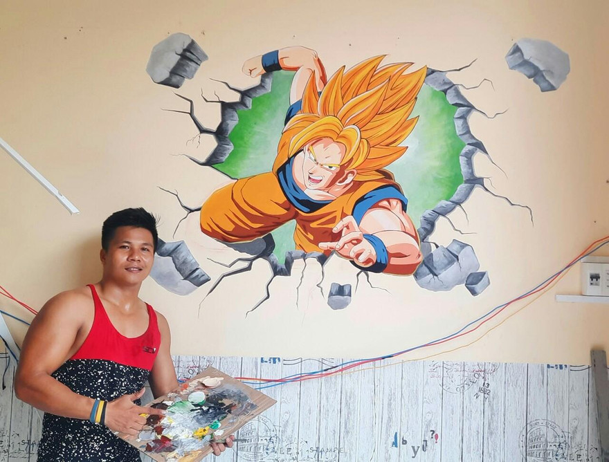 Theo đuổi đam mê vẽ tranh tường