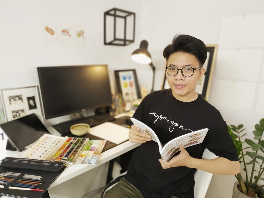 Người giữ hồn ẩm thực Việt qua tranh vẽ