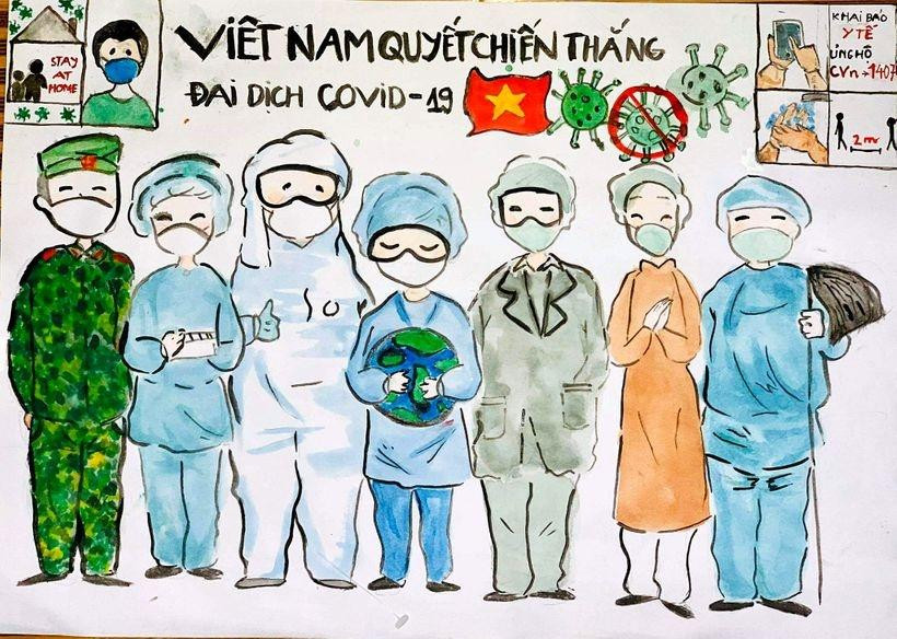 "Nhắn gửi yêu thương": Liều thuốc tinh thần gửi đến tình nguyện viên chống dịch