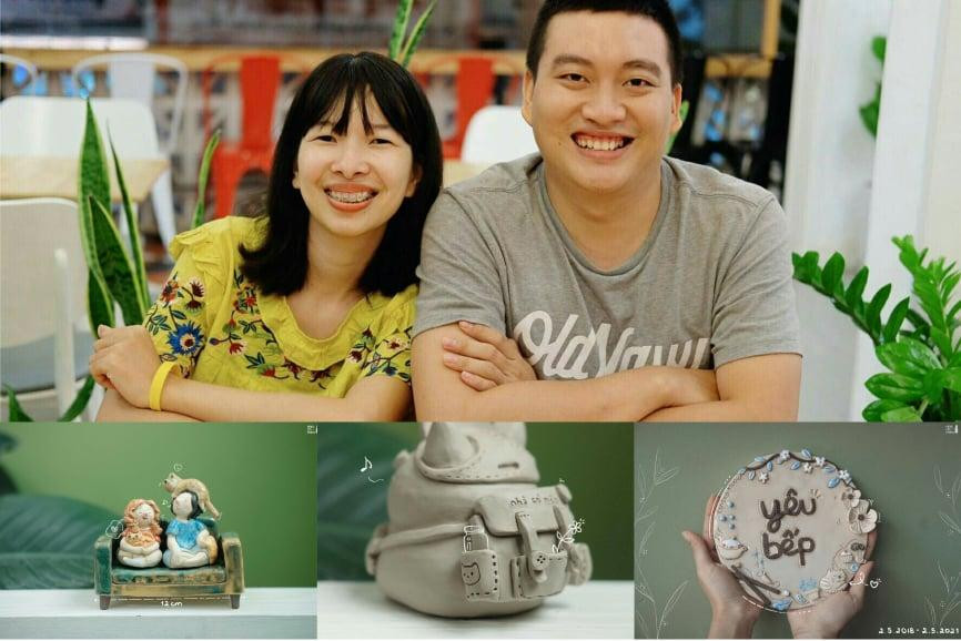 Cặp đôi bỏ việc văn phòng về quê mở tiệm gốm