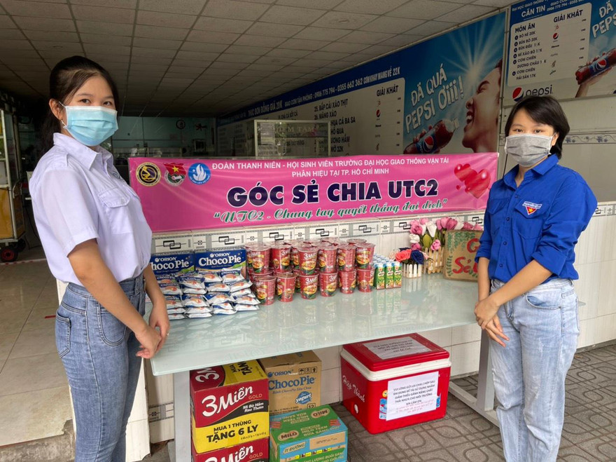 “Góc sẻ chia” hỗ trợ sinh viên trong mùa dịch 
