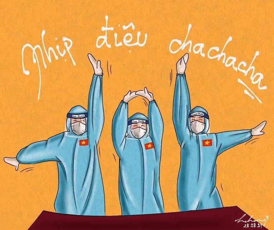 Ba chàng trai trẻ lan tỏa năng lượng tích cực đến mọi người bằng điệu nhảy độc đáo