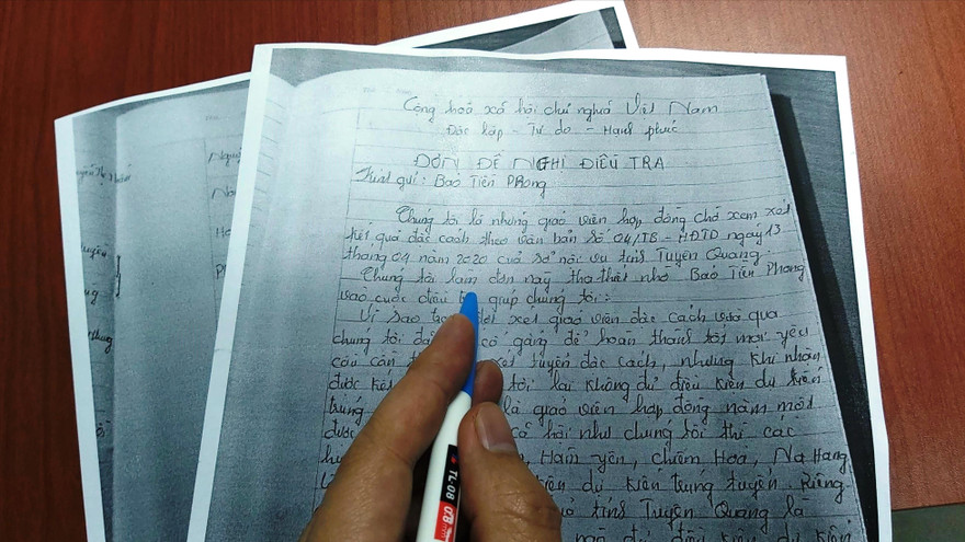 Đơn thư của các thầy cô giáo có khả năng mất việc