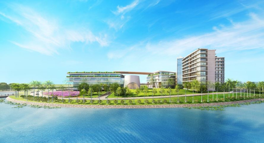 Phối cảnh một khu vực của tổ hợp