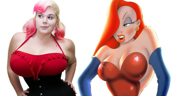 Nâng ngực, thắt eo để giống nhân vật hoạt hình