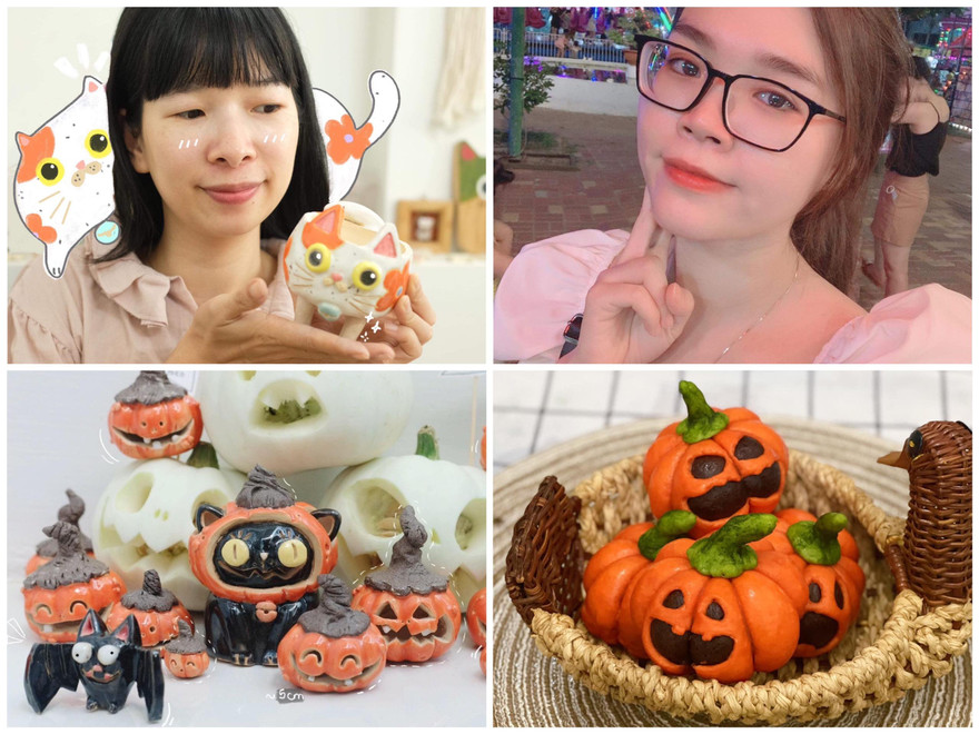 Bạn trẻ sáng tạo trang trí nhà cửa đón Halloween 