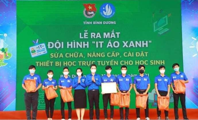 Hội Sinh viên tỉnh Bình Dương triển khai hiệu quả chương trình ‘Gia sư áo xanh’ và ‘IT áo xanh’
