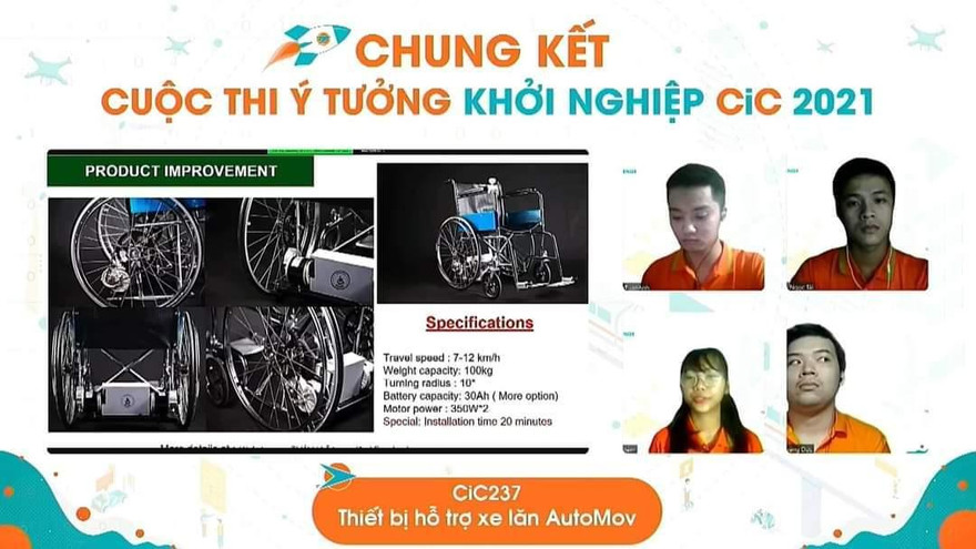 Sinh viên trường ĐH Lạc Hồng đoạt giải Nhất cuộc thi 'Ý tưởng khởi nghiệp - CiC 2021’