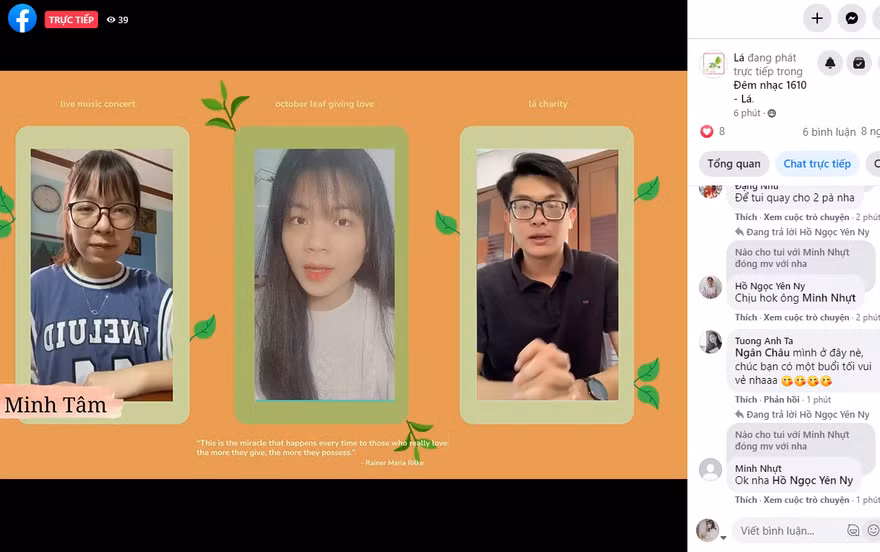 Sáng tạo gây quỹ trực tuyến bằng đêm nhạc