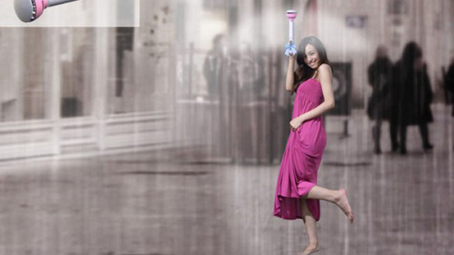 Phát minh mới “ô tàng hình” đi mưa