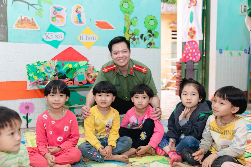 Trung úy Công an trẻ tuổi, hết mình với công tác Đoàn