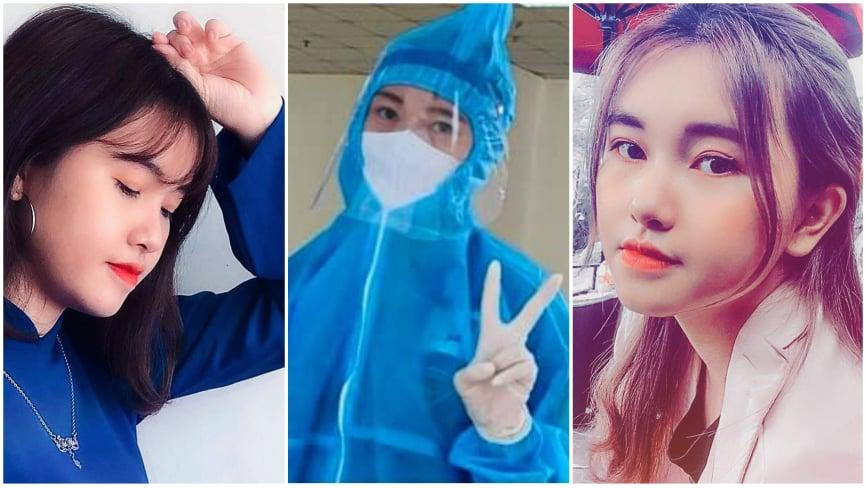 Nữ sinh Xây Dựng tài năng xinh đẹp ngọt ngào nơi tuyến đầu chống dịch