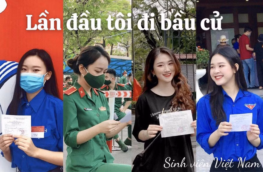 Sinh viên háo hức với vai trò cử tri: Lần đầu tôi đi bầu!