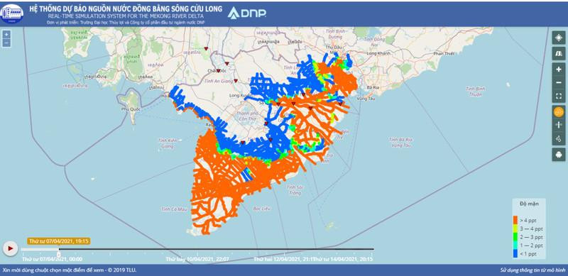 Trường ĐH Thủy lợi phát triển thành công phần mềm dự báo hạn mặn 